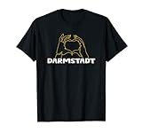 Darmstadt Urlaub Reisen Souvenir Herz T-Shirt
