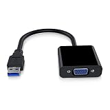 RGBS USB 3.0 zu VGA Adapter Konverter, 1080P USB zu VGA Video Grafikkarte Display Externe Kabel Adapter für PC Laptop Windows 7/8/10/, Nicht unterstützt MAC (Apple) Systemen, Tablets und Windows X