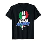Italien Forza Azzurri Italienische Nationalflagge Fußball T-Shirt