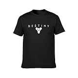 Destiny Mens T-Shirt Unisex Graphic Black Tee Shirt M