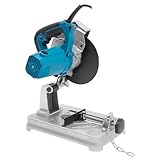 Kaltkreissäge, 1200W Metalltrennsäge 5200 U/min, Schnittdicke (0-50mm), Schnittwinkel (0-45°), Elektrisch Metallsäge für Schneiden von Holz, Stahl, Wänden, Böden (Blau)