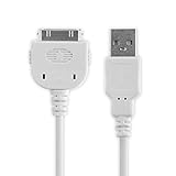 subtel® Datenkabel USB (1m) kompatibel mit iPad 1 Gen. - A1219 / A1337 / iPad 2 Gen. - A1395 / A1396 / A1397 / iPad 3 Gen. (30 Pin (Dock Connector) auf USB A (Standard USB)) USB Kabel Ladekabel weiß