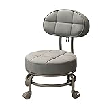 Mobile Rückenstühle Für Zuhause, PU-Polsterstuhl Für Erwachsene, Für Tattoo Spa 29cm Hoch