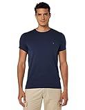 Tommy Hilfiger Herren CORE Stretch Slim CNECK Tee T-Shirt, Blau (Navy Blazer 416), X-Large