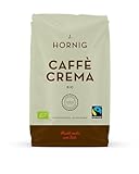 J. Hornig Kaffeebohnen Espresso Bio & Fairtrade, Caffè Crema Bio, 1kg ganze Bohnen, schokoladiger Geschmack, für Vollautomaten, Siebträgermaschine und Espressokocher