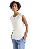STREET ONE Damen 3227152 Shirt mit Cut-Out, Off White, 42