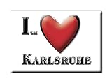 Enjoymagnets Karlsruhe (BW) Souvenir Deutschland Baden WÜRTTEMBERG Fridge Magnet KÜHLSCHRANK Magnet ICH Liebe I Love
