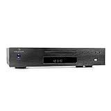 auna AV2-CD509 CD Player HiFi - CD Player mit USB, CD Spieler mit 40 Senderspeicher, optischer Ausgang, koaxialer Ausgang, Line-Ausgang, Fernbedienung, schwarz