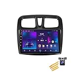 Autoradio Bluetooth Autoradio mit DAB Navi Android für Renault Logan 2 2012 - 2019/Sandero 2 2014 - 2019 Plug-and-Play Auto-Multimedia-Player mit 1080P HD-Touchscreen DAB/GPS ( Color : H 4CORE 2+32G )