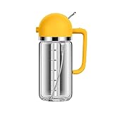 ZhungZaoh Vollei Flüssig Olive Oil Dispenser 17 Oz 2 In 1 Glass Oil Sprayer Oil and Vinegar Dispenser for Cooking Kitchen Barbecue Black 2022 Upgraded Mini Sonnenblume (Yellow, one Size)