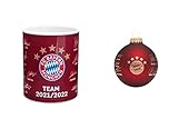 F.C. Bayern München Set (Tasse Unterschriften + Christbaumkugel Unterschriften)