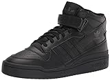 adidas Originals Men's Forum Mid Sneaker, Black/Black/Black, 10
