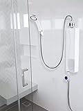 AYNEFY Durchlauferhitzer, Elektronischer Durchlauferhitzer Kleiner Elektrischer Warmwasserbereiter Instant-Warmwasserbereiter für Küche und Bad, 220v 3000w(Weiß)