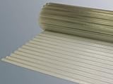 Lichtbahn Polyesterwellbahn Wellpolyester aus Polyester 0,8kg - 1,2kg je m² natur-transparent, gewellt, 76/18 Wellbahn, Längenzuschnitt möglich 1,5m x 25m (BxL)