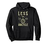 Less Talk More Einrad Ironic Monocycle Pullover Hoodie