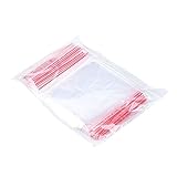 OFFICER PRODUCTS Zip Beutel Druckverschluss 7 x 10 cm / 100 Stück (1er Pack)/ Transparent Glasklar/Druckverschlussbeutel Zip Set/Zipper-Beutel/Polybeutel/aus Fester LDPE-Folie Lebensmittelecht