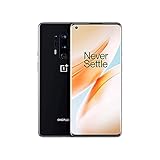 OnePlus 8 Pro (5G) Smartphone ohne Vertrag, 8 GB RAM + 128 GB Speicher, 6.78” (3D) Fluid AMOLED 120Hz Display, Wireless Fast Charging 4510mAh Akku, Dual Sim - Schw