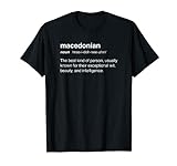 Definition – Lustige mazedonische / balkanische Republik Mazedonien. T-Shirt