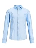 JACK & JONES Jungen Jprparma Shirt L/S Jr Sts Hemd, Blau (Cashmere Blue Cashmere Blue), 152 EU