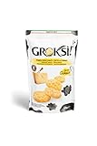 GROKSi! Classico 1x 60g laktosefrei glutenfrei ohne Kohlenhydrate Snack aus Italien Käse Parmesan Cracker Protein, Grana Padano, 60 g