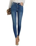 Roskiky Summer Pants Women Stretch Jeans Damen Jeans Mit Löchern Damen Jeans Skinny Damen Jeans Damen Dunkelblau Blau M