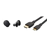 Sony WF-XB700 vollkommen kabellose Bluetooth Kopfhörer/Earbuds - extra viel Bass für Musik & Amazon Basics HL-007342 Hochgeschwindigkeits-HDMI-Kabel, Typ Mini-HDMI auf HDMI, 1,8 m Meter,Schwarz