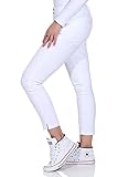 Buena Vista Jeans Damen - Tummyless 7/8 Stretch Twill - White - weiß (L)