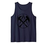 Baustellen Outfit, Dachdecker Zunftwappen Handwerker T-Shirt Tank Top