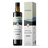 nedura® Schwarzkümmelöl kaltgepresst (ungefiltert) 500ml – mit hohem Thymochinongehalt - 100% naturrein, zertifiziert - täglich frisch & schonend gepresst - direkt aus eigener Manufak