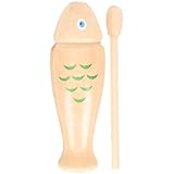 Abaodam 1 Satz Kleiner Fisch aus Holz Kinderbedarf Lagerregalhalterung Musikinstrumente kinderinstrumente -Instrument- Percussion- aus Holz hö