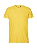 -Neutral- T-Shirt, 100% Bio-Baumwolle. Fairtrade, Oeko-Tex und Ecolabel Zertifiziert, Textilfarbe: gelb, Gr.: XL