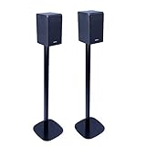 Vebos Standfuss für Samsung HW-Q950A EIN Paar XL (100cm) - Eleganter Lautsprecher Ständer, Halterung für kabellose Lautsprecher für EIN Atemberaubendes Klangerlebnis, Boxenständer in Farbe Schwarz