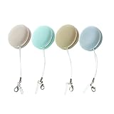 Macaron Mobile Phone Screen Wipe,4PCS Candy Color Macaron Shape Mobile Phone Screen Cleaning Wipe with Portable Keychain, Electronic Devices Phone Screen Cleaner