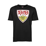 VfB Stuttgart T-Shirt schwarz Wappen Gr.L