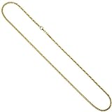 JOBO Damen-Zopfkette aus 585 Gold Bicolor 45 cm 1,9 mm
