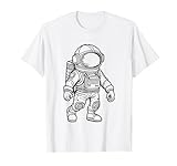 Astronaut ausmalen und selbst bemalen anmalen T-Shirt