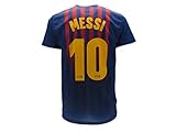 Fußballtrikot Barcelona Lionel Messi 10, zugelassene Replica 2018–2019, für Kinder (2, 4, 6, 8, 10, 12, 14 Jahre) und Erwachsene (Größe S, M, L, XL), blau, Talla XLarge