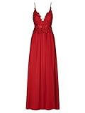 APART Abendkleid aus Spitze und Chiffon, rot, 36