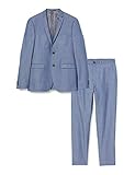 ESPRIT Collection Herren Business-Anzug Set 030eo2m304, 434/Blue 5, 48