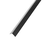 DQ-PP WINKELPROFIL | 40x40mm | 5m (5x 1m) | Farbe: Schwarz | Material: PVC | Kunststoff Winkelleiste | Außenecke Kantenschutz Wand L Profil Eckprofil Kunststoffwinkel