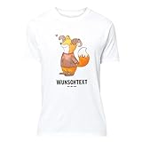 Mr. & Mrs. Panda Größe XXL Personalisiertes T-Shirt Widder Astrologie - Personalisierte Geschenke, Geschenk, T-Shirt mit Namen, Aszendent,