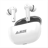 lmoikesz Bluetooth kompatible 5.0 Sport Ohrhörer, kabellos, wasserdicht, mit Ladekoffer, wiederaufladbare Kopfhörer, Audio Bass, Weiß