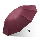 KYAM Stockschirm Faltende Regenschirm Doppelschicht Winddicht Anti UV. Sonnenverstärkter Winddichter Regenschirm Für Männer Frauen Regenschirm Sturmfest (Color : A)
