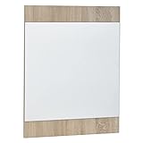 FineBuy Wandspiegel Sonoma Eiche 60x80x1,8 cm Design Flurspiegel Groß Modern | Hängespiegel Spiegel Wand | Moderner Garderobenspiegel