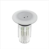 Abfluss-Fee LED-Abflussstopfen | Reinigungsstein für Abflüsse jeder Art | Vermindert schlechte Gerüche, Verschmutzungen & Verstopfungen - Apfel-Zitronen-Duft [weiß/Chrom], 6,38