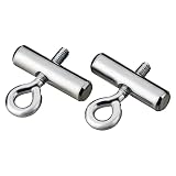 AUTOLIGHT 24 2 x Kederstopper Blockierungskit für Kederschiene Bolzen Endstopper 8-10 mm mit Öse für Wohnwagen Wohnmobil B
