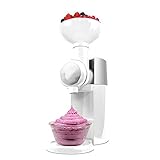 LLSS Gefrorene Dessertmaschine, elektronische Eismaschine, Softeis-Joghurt, mit kostenlosen Rezepten, Fruchtschaufel, gefrorenes Dessert und Eismaschine, für die Zubereitung v