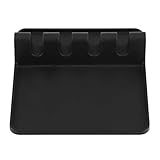 Alvinlite Löffelablage, Silikon Gabel Spatel Regal Rack Utensilienhalter Rack für Küche Esszimmer(schwarz)