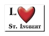 Enjoymagnets ST. INGBERT (SL) Souvenir Deutschland Saarland Fridge Magnet KÜHLSCHRANK Magnet ICH Liebe I Love