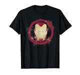 Marvel Avengers Endgame Iron Man Spray Paint Logo T-Shirt